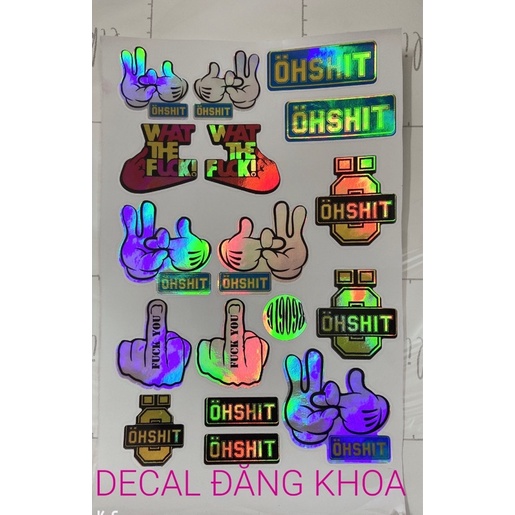 Tem dán CROM 7MÀU dán trang trí xe,mũ bảo hiểm.máy tính,điện thoại…