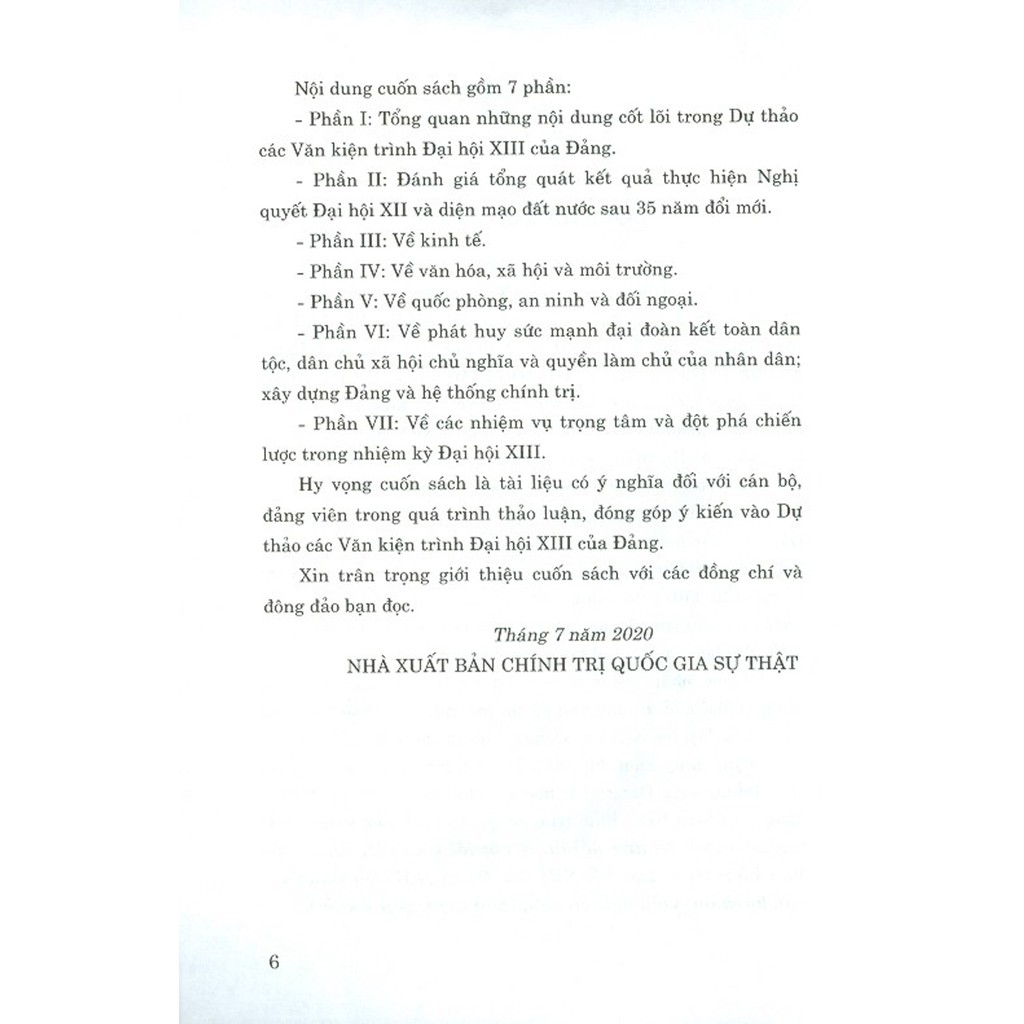 Sách - Những Nội Dung Cốt Lõi Trong Dự Thảo Các Văn Kiện Trình Đại Hội XIII Của Đảng | BigBuy360 - bigbuy360.vn