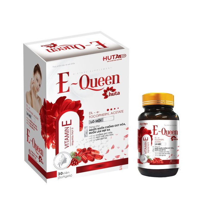 Vitamin E đỏ 400mg  chống lão hóa, làm đẹp da, ổn định nội tiết cho phụ nữ từ 12 tuổi