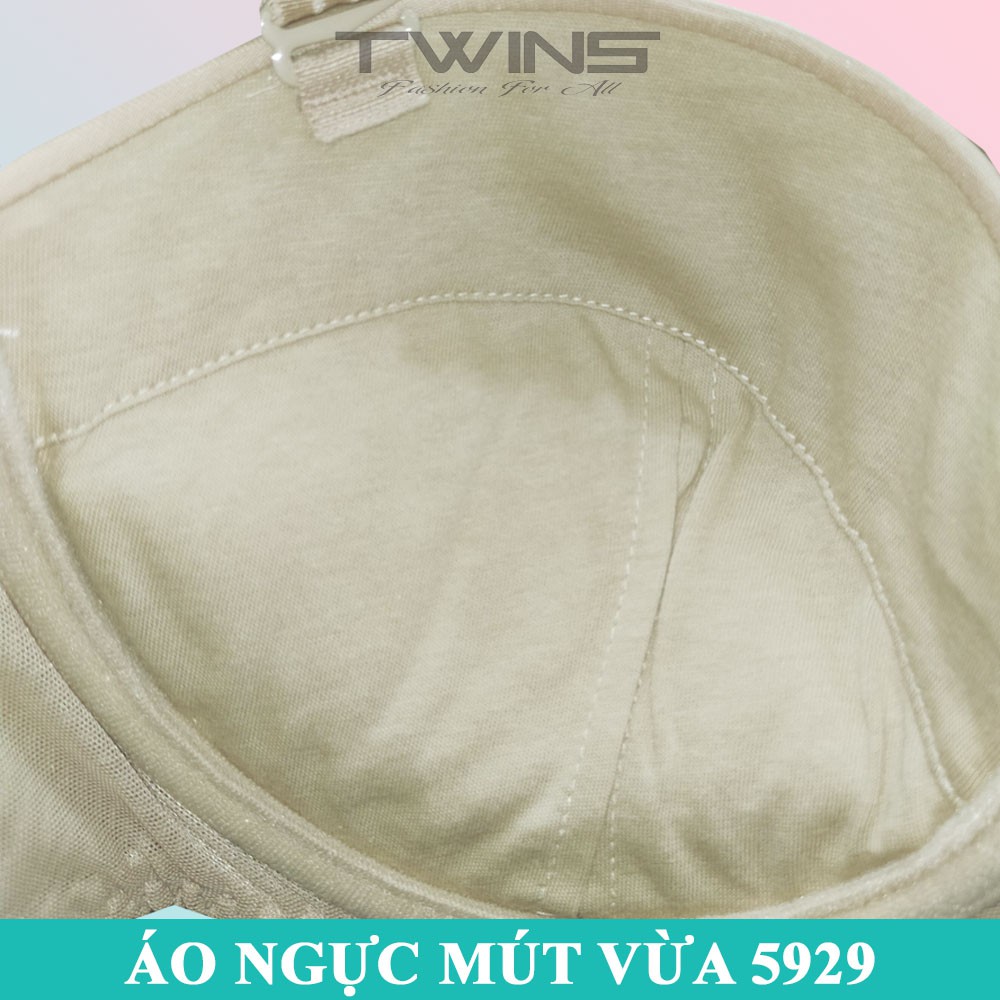 Áo ngực nữ có gọng nâng ngực Pensee 9529 mút vừa màu trơn cúp ngang thoải mái thoáng mát size 34-36-38-40