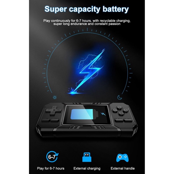 Máy chơi game cầm tay chứa 520 trò chơi cổ điển AV OUT + cáp sạc