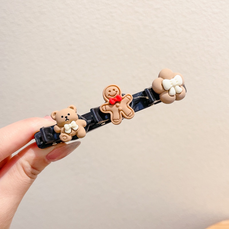 Kẹp Tóc Hình Gấu Hoạt Hình Phong Cách Hàn Quốc Dễ Thương