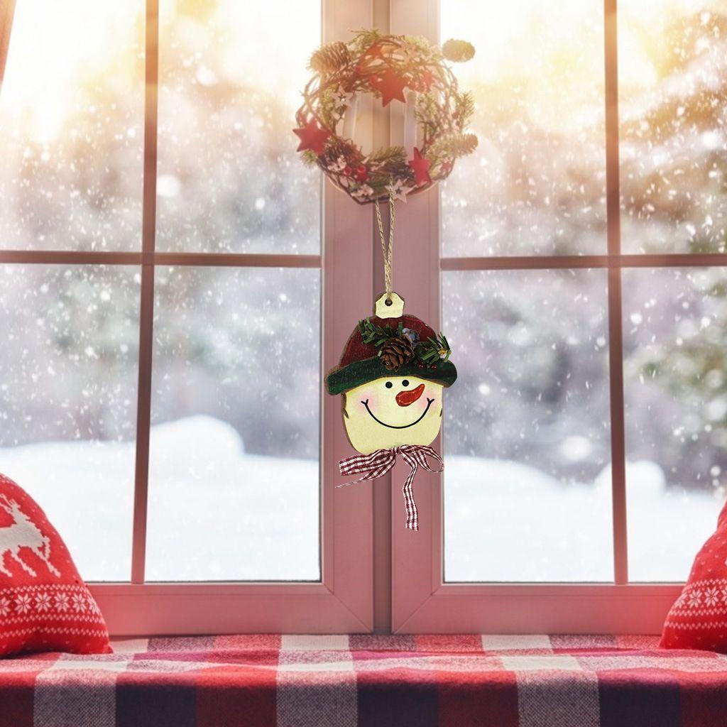 Phụ Kiện Treo Trang Trí Cây Thông Giáng Sinh Năm Mới 2022 Bằng Gỗ