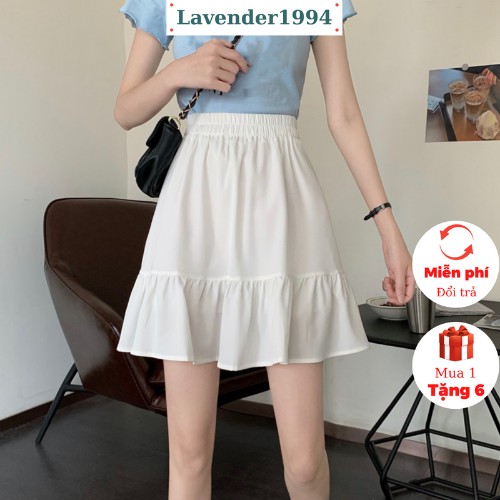 Chân váy ngắn 2 tầng xếp ly bồng bềnh ulzzang hai màu đen, trắng,chân váy ngắn 2 lớp vải