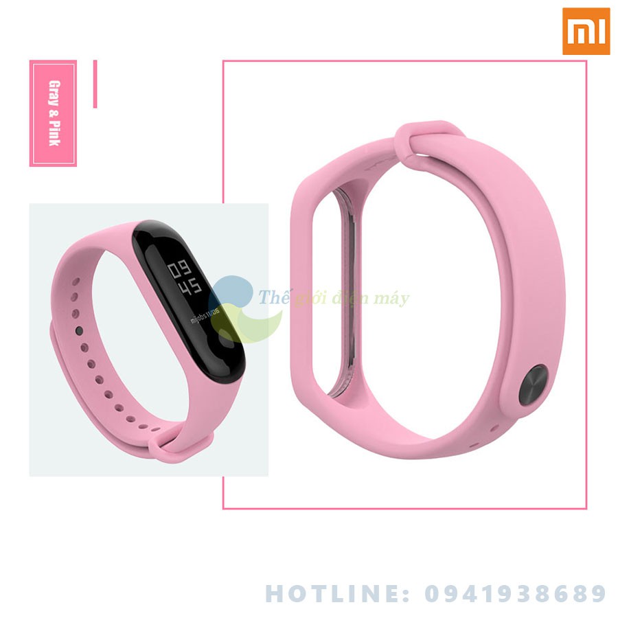 Dây đeo cao su thời trang cho đồng hồ thông minh xiaomi mi band 3 mi band 4