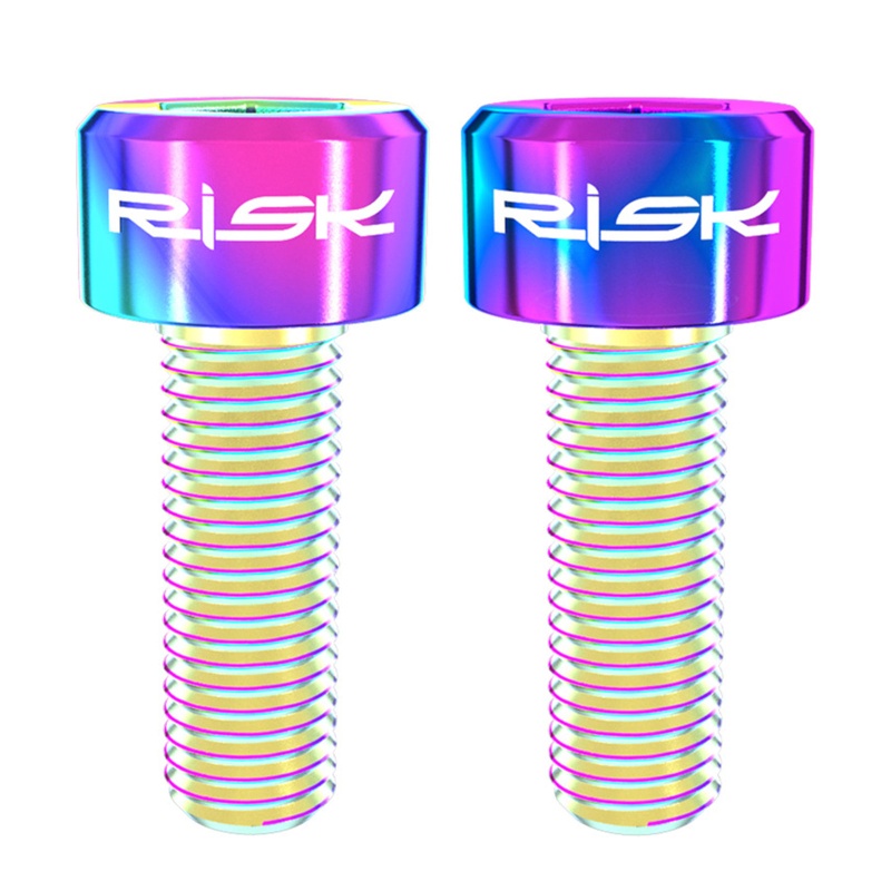 QQ Bộ 2 Ốc Vít M5x14mm Bằng Hợp Kim Titan Cố Định Tay Phanh 4 C Chuyên Dụng Cho Xe Đạp MTB