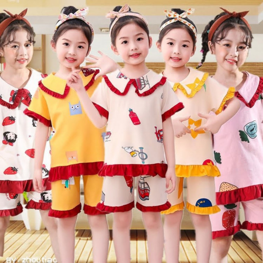 Đồ bộ dễ thương xinh xắn cho bé gái Cotton mềm mại và thoải mái dạo phố mặc nhà