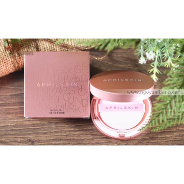 Phấn nước April Skin Magic Pink Cushion