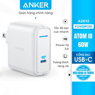 Sạc ANKER PowerPort Atom III 1 cổng PIQ 3.0 60W - A2613