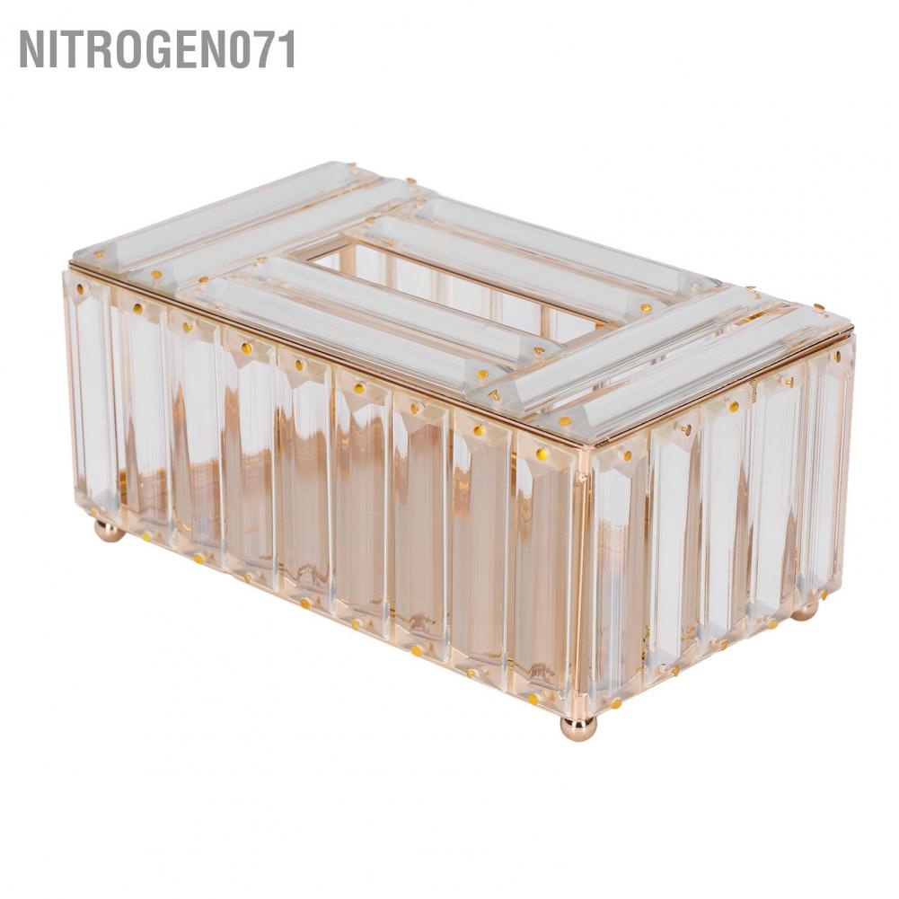 Nitrogen071 Hộp đựng khăn giấy Quy trình mạ vàng Tay nghề cao Thời trang đơn giản đa năng