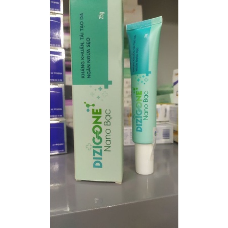 Kem Dizigone nano bạc 25g - Kháng khuẩn, lành vết thương, tái tạo da, ngăn ngừa sẹo