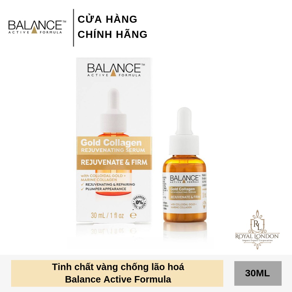 Serum Trẻ Hóa, Tái Tạo Da Balance Active Formula Gold Collagen Rejuvenating 30ml | BigBuy360 - bigbuy360.vn