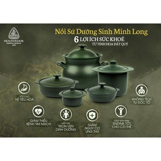 Nồi Sứ Dưỡng Sinh Minh Long (1.0L)