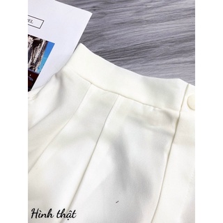 QUẦN SHORT LƯNG CAO XẾP LY - B3U