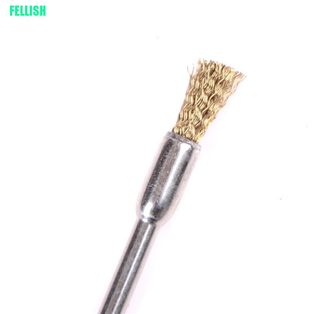 Bộ 5 bàn chải bằng dây đồng đánh bóng loại bỏ rỉ sét cỡ 3mmx5mm tiện dụng