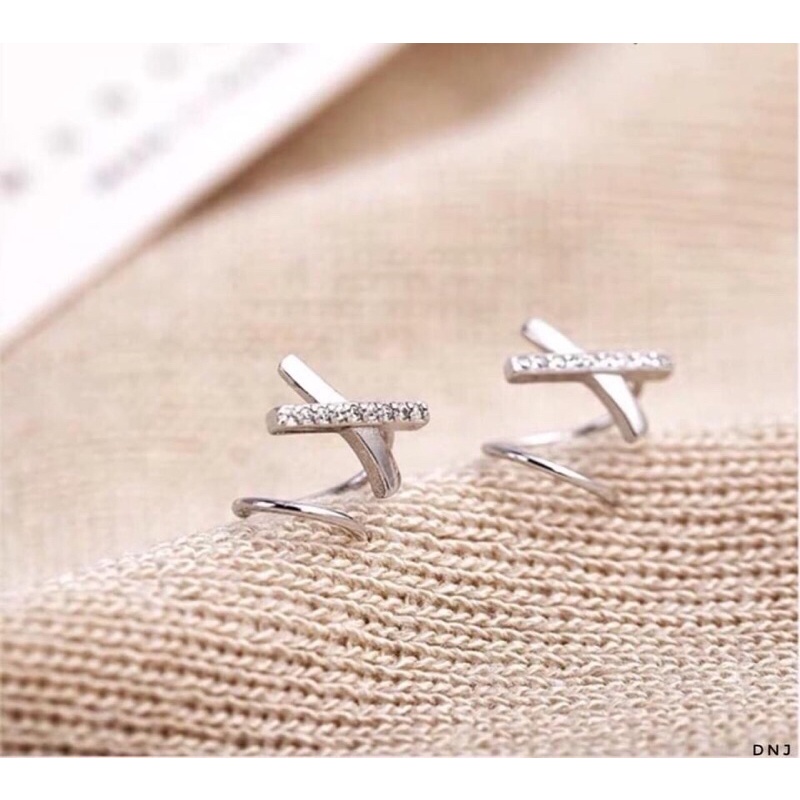 Bông X xoắn ôm tai bạc ta- Giá như sỉ