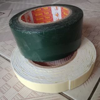 Combo Băng dính xốp trắng + đen