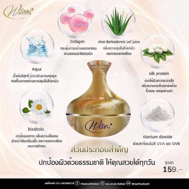 Kem WISES NANO COLLAGEN Thái Lan