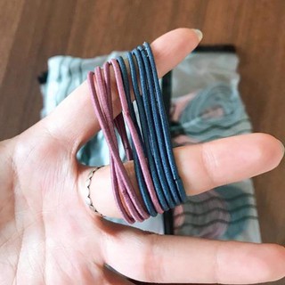 Set 100 Dây chun buộc tóc nhiều màu