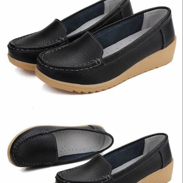 Giầy moca thần thánh - mầu đen sz 36