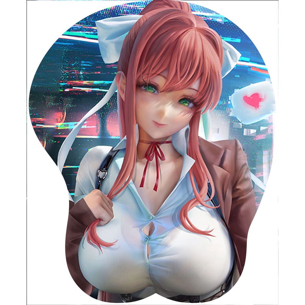 Đệm Lót Chuột Bằng Silicone Họa Tiết Anime 3D