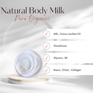 Kem body kich milk dưỡng trắng mịn da thiên nhiên 200gram