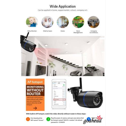 Camera an ninh không dây 1080P / 720P HD kết nối WiFi