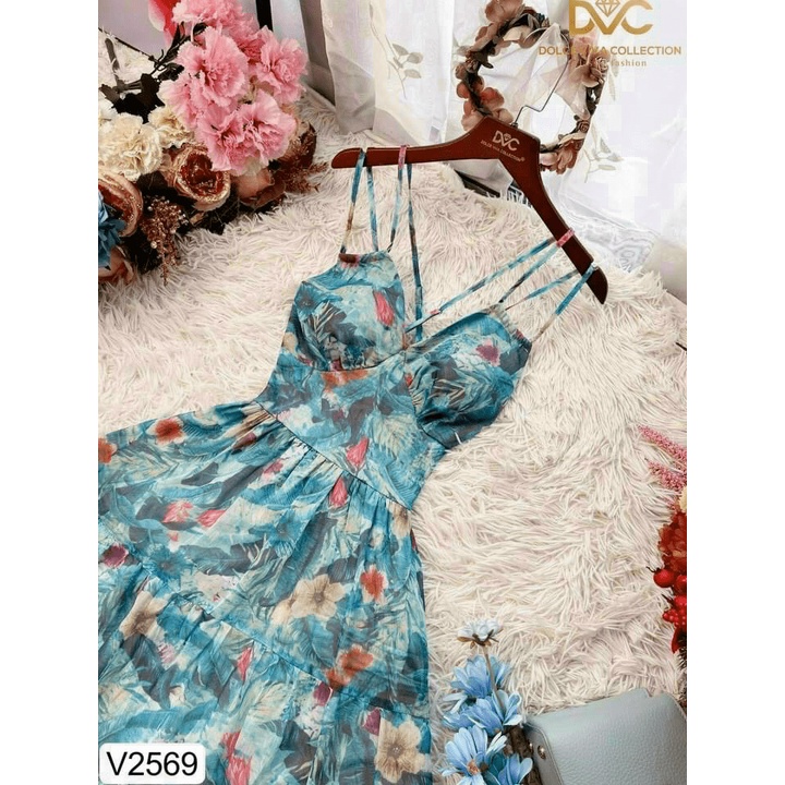 Đầm Maxi Chất Voan Phối Hoa Mặc Đẹp Tôn Dáng Phù Hợp Đi Biển, Du Lịch, Đi Chơi [NEW UNISEX]