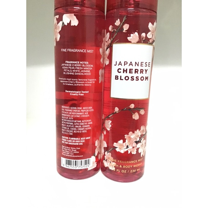 🌺🌸Có sẵn-Xịt thơm toàn thân Body Mist JAPANESE CHERRY BLOSSOM 236ml Bath&Body Works❤ | BigBuy360 - bigbuy360.vn