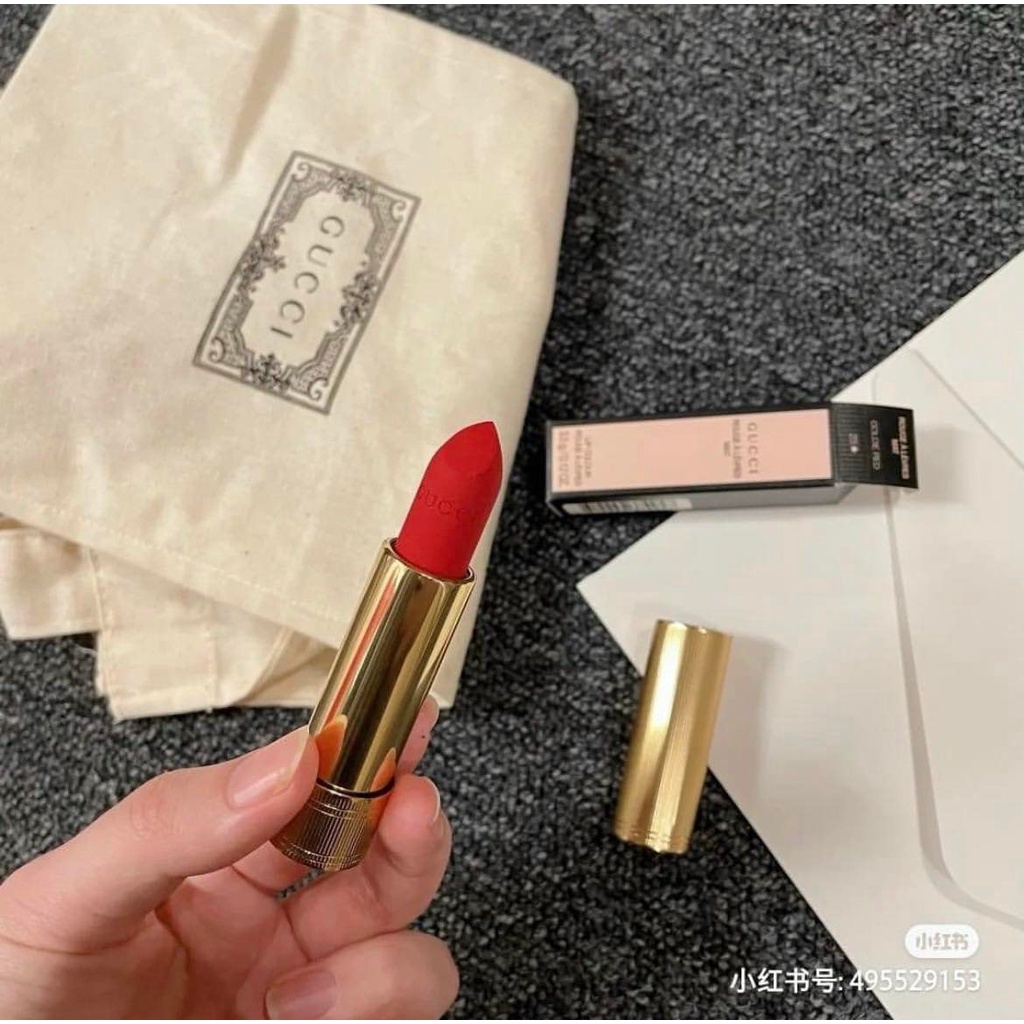 Son kem/ thỏi Gucci Mat 25 Godie Red mini& full size chính hãng- LAMII BEAUTY