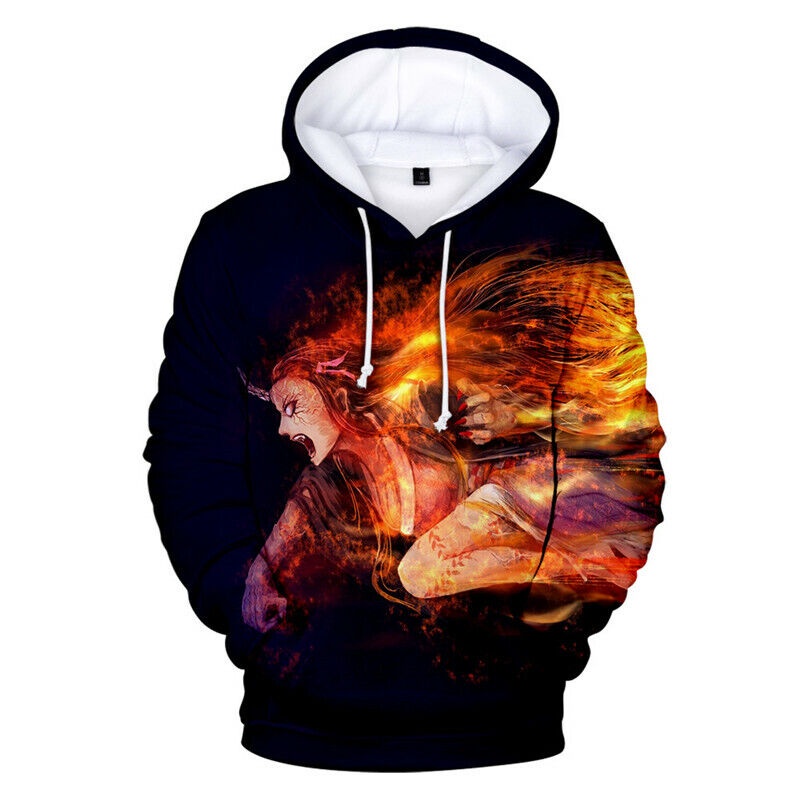 Áo Khoác Hoodie In Hình Anime Demon Slayer: Kimetsu no Yaiba