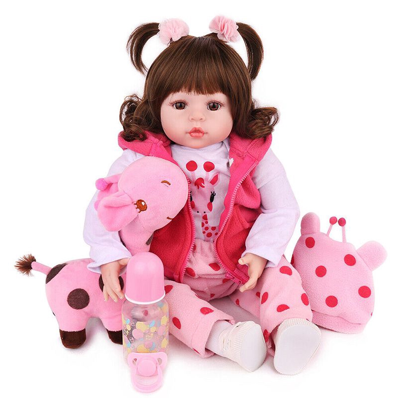 Búp Bê Em Bé Sơ Sinh 58cm Bằng Silicon Vinyl Sống Động Như Thật