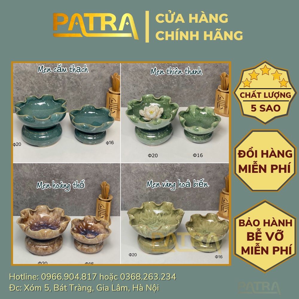 Bát Sen Thả Hoa Tắm Phật - Bát Minh Đường Tụ Thuỷ