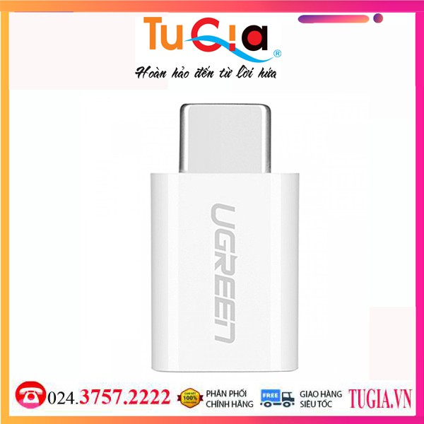 Đầu Chuyển Đổi USB Type-C Sang Micro USB Ugreen 30154 Siêu Nhỏ Gọn - Hàng chính hãng