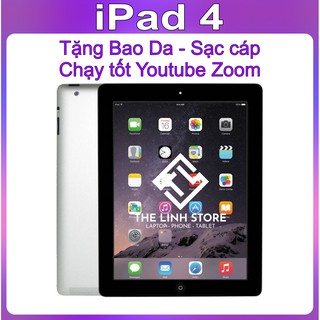 Máy tính bảng iPAD 4 màn Retina - Tặng bao da Smart Cover