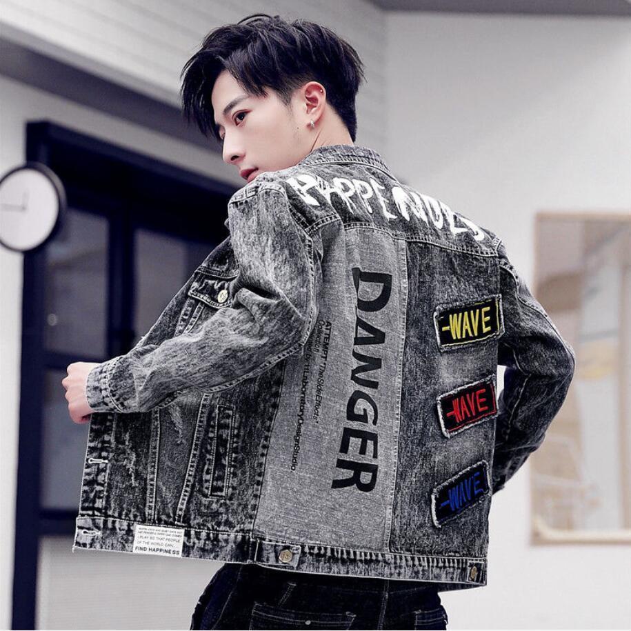 Áo Khoác Denim Dài Tay Thời Trang Cho Nam
