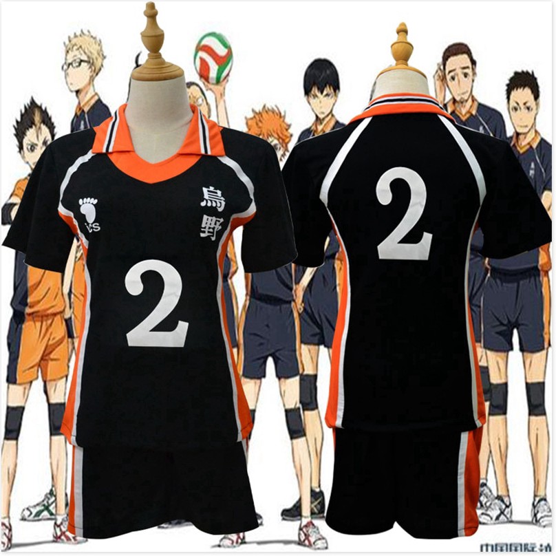 9 Phong Cách Haikyuu Cosplay Trang Phục Karasuno Trường Trung Học Bóng Chuyền Câu Lạc Bộ Hinata Shyouyou Thể Thao Jersey