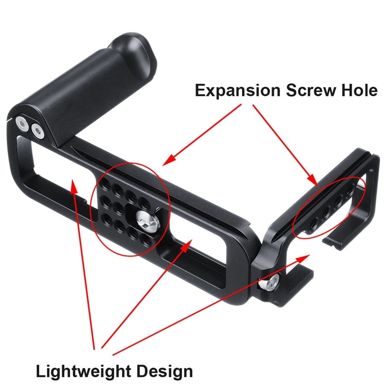 Quick Release Plate Hand Grip L-Plate Holder Bracket With 1/4 Screw Head Mount For Fujifilm Xt3 X-T3 Digital Camera Tripod Hea