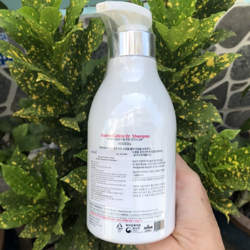 Dầu gội chống rụng, đa chức năng Gramix Cuticle Dr. Shampoo 375 ml
