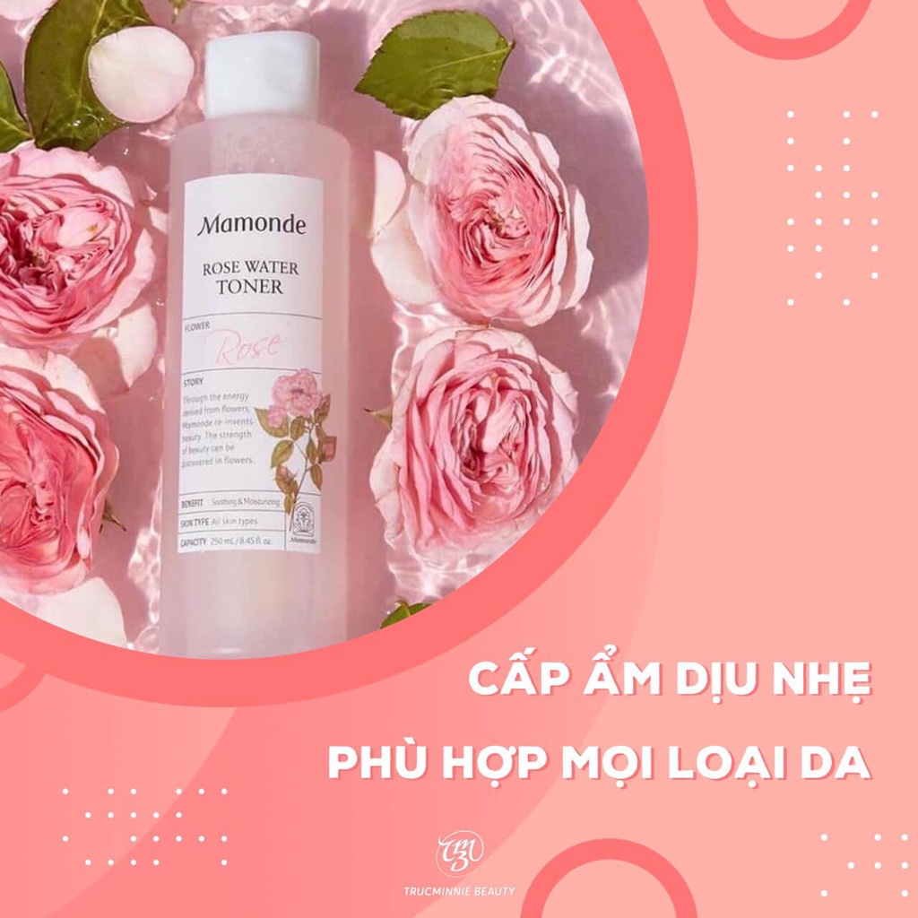 Nước Hoa Hồng Cân Bằng Độ Ẩm Cho Da MAMONDE ROSE WATER 250ML