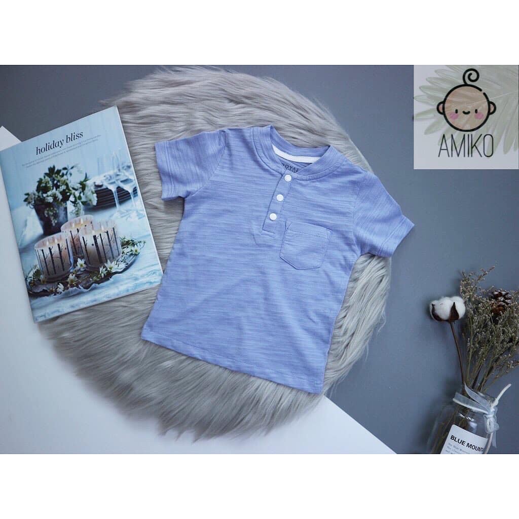 Bộ Tay Ngắn Cổ Tròn Thun Cotton Áo Trắng Quần thun Bé 6 tháng – 5 tuổi