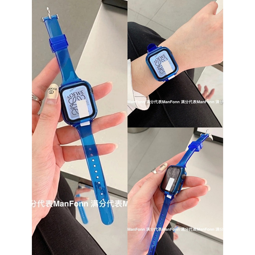 Dây Đeo Đồng Hồ Bằng Silicon 42mm 38mm 44mm 40mm Cho Đồng Hồ Apple Iwatch