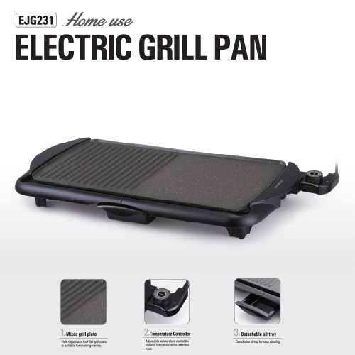 Bếp nướng điện, vỉ nướng Lock&amp;Lock Electric Grill EJG231 công suất 2000W - Bảo hành 12 tháng chính hãng