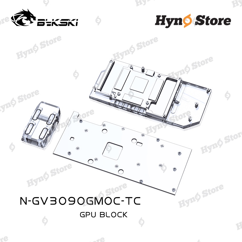 Block tản nhiệt nước VGA Bykski 2 mặt VRAM Gigabyte N-GV3090GMOC-TC  Tản nhiệt nước custom - Hyno Store