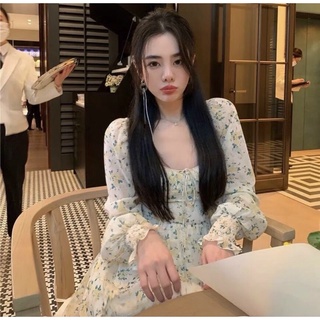 ĐẦM VOAN HOA CỔ U (KÈM VIDEO HÌNH THẬT)