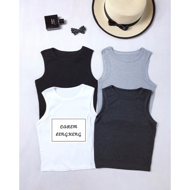 Áo ba lỗ crop chất đẹp (có cận vải)