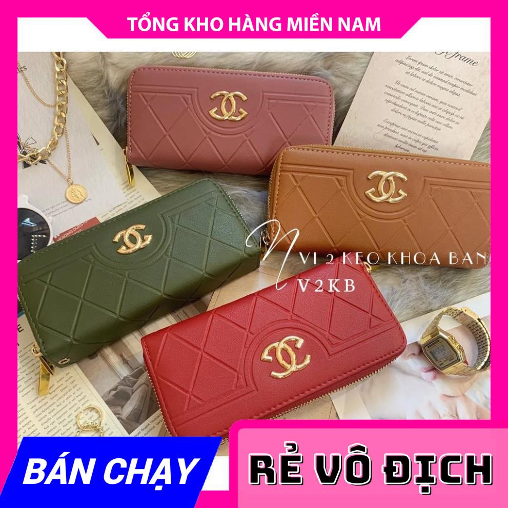 VÍ 2 KÉO X SỌC CHÉO V2KB - 162 ⚡FREESHIP⚡100% ẢNH THẬT⚡ CHUYÊN SỈ - GIÁ TỐT  MY