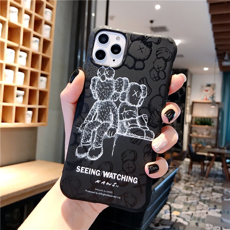 Ốp điện thoại silicon mềm hình Sesame Street KAWS cho iphone 12 11 Pro Max 12 mini iPhone XR X XS MAX 6 6S 7 8 Plus