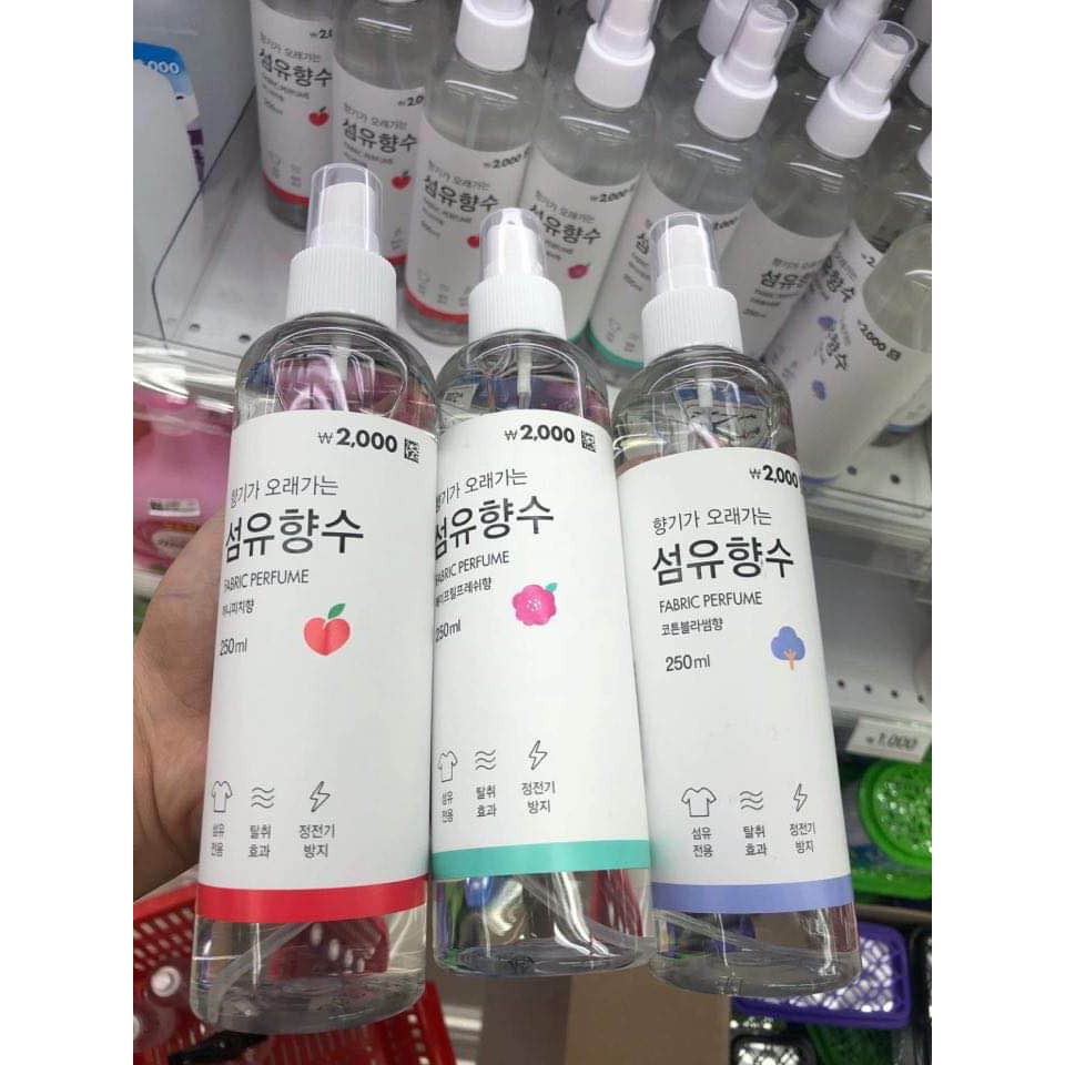 Xịt Thơm Quần Áo Fabric Perfume Hàn Quốc 250ml