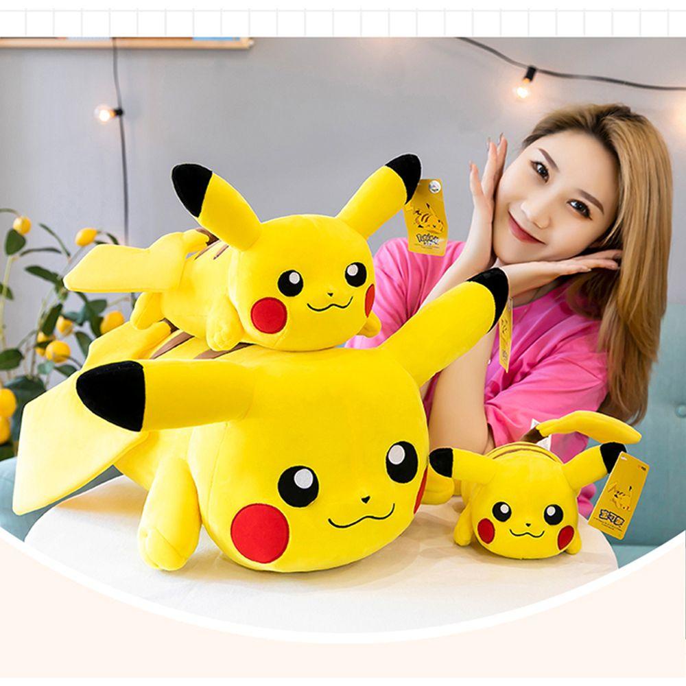 ANEMONE Gối Ôm Mềm Mại Hình Pikachu Đáng Yêu